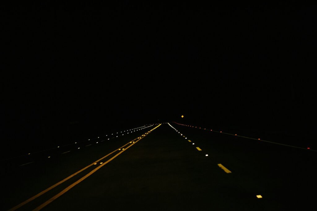 Road at night